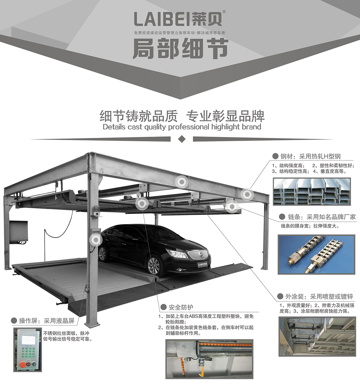 贵阳PSH2-D1负一正一地坑二层升降横移立体车库设备局部细节.jpg