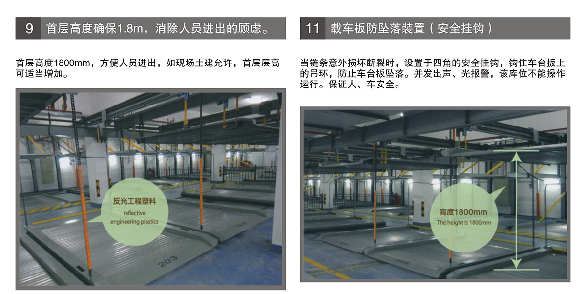 贵阳PSH4-D1负一正三地坑四层升降横移立体车库设备首层高度安全挂钩.jpg